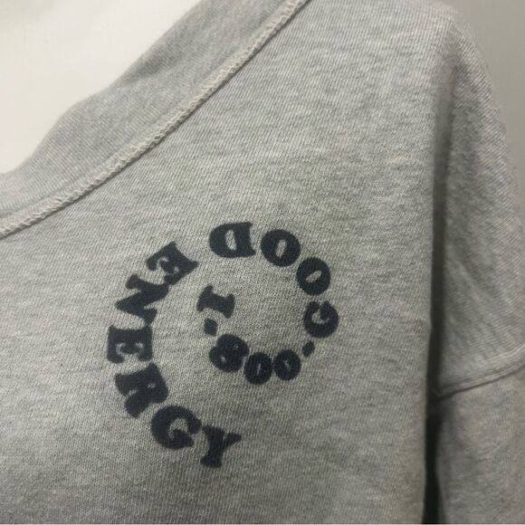 Aerie oversized off the shoulder v neck women's sweatshirt size medium - Picture 9 of 14